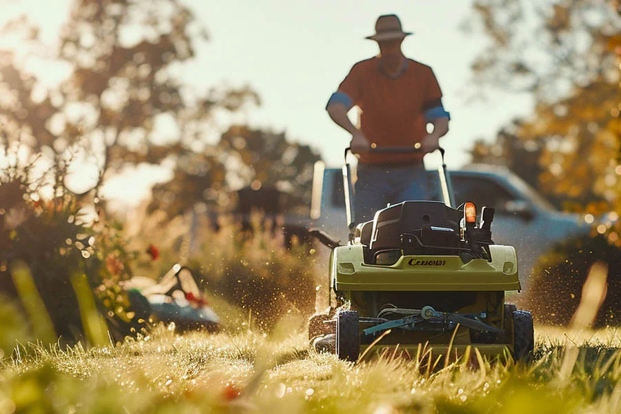 electric battery lawn mowers